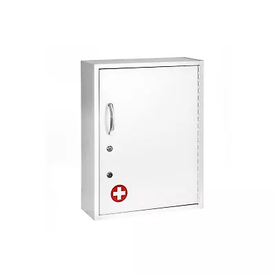 AdirMed 21 In. H X 16 In. W Dual Lock Medicine Security Medical Cabinet In White • $261.47