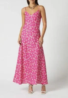 $280 • Buy Scanlan Theodore Palm Linen Maxi Dress, Size 6