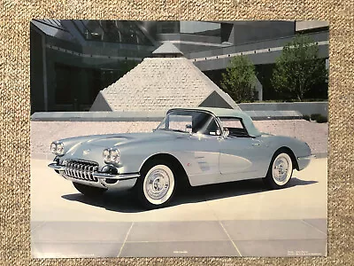 Power Graphics 1958 Corvette 16x20 Poster Gary Pesnell #433 1988 • $12