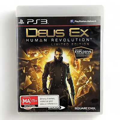 Deus Ex Human Revolution Limited Edition PlayStation 3 Game PS3 • $12.49