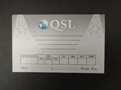 50 High Quaity QSL Cards QSL Hams And Shortwave Stations - Universal - Blank • $18.99