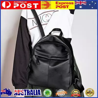 Fashion Leather Women Backpack Vintage Shoulder School Book Bag For Teenager • $13.09