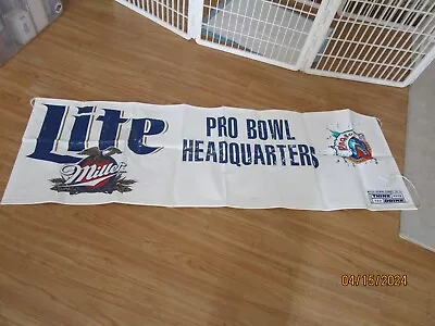 21  X 66  Vinyl 1997 Miller Lite Beer Pro Bowl Football Game Banner Hawaii • $5.99