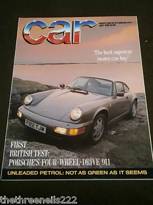 Car Magazine - Porsche 4wd 911 - July 1989 • £7.99