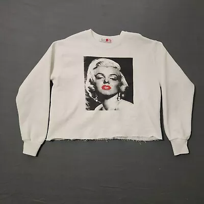 Bassett Walker Sturdy Sweats Marilyn Monroe Womens Sweatshirt XL White Vintage • $29