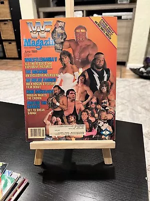 WWF Wrestling Magazine Wrestlemania V 1989 June Hogan Macho Man Vintage • $19.99