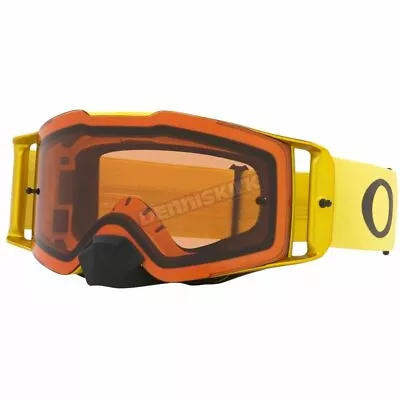 Oakley Yellow Front Line MX Moto Goggles W/Prizm Bronze Lens - 0OO7087 708765 • $150