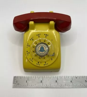 Bell System Toy Phone - Vintage Advertising Item - Yellow And Red • $38
