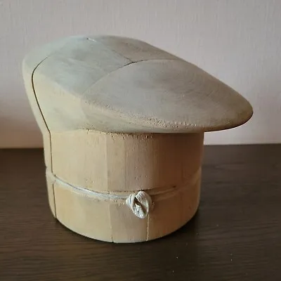 Millinery Hat Block Cap Vintage Wooden Supplies Wood Form Antique Mold • £66.70