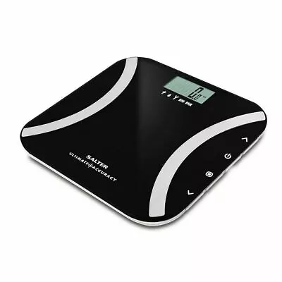 RRP £39.99 Brand New Salter Ultimate Accuracy Analyser Bathroom Scales : Black • £24.99