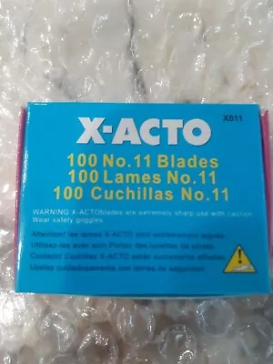 100 #11 Blades For X-acto Knife Replacement Light Duty Hobby Arts&Craft Xacto US • $17.94