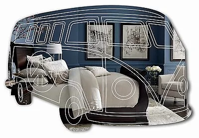 Acrylic Mirror VW Camper Shape With Etched Detail • £14.99