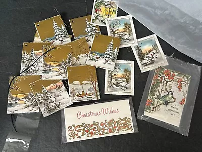 VINTAGE Christmas Gift Tags Lot West Germany USA • $35