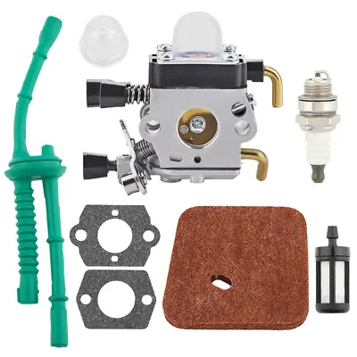 🔥 Carburetor For Stihl FS45 FS55 FS55R FS55RC HL45 KM55R FS38 W/Fuel Line Kit • $9.41