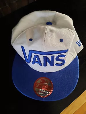 Vans Blue/White Snapback Cap Hat 9fifty • £9.99