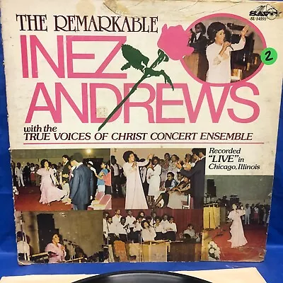 INEZ ANDREWS - LIVE W/ THE VOICES Of CHRIST CONCERT ENSEMBLE - VINYL RECORD LP • $6.20