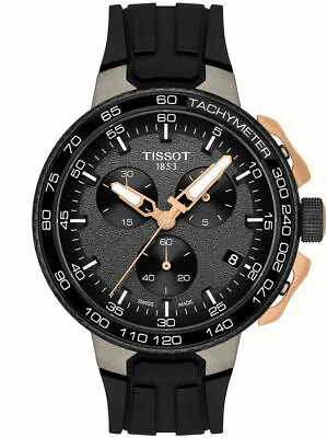 New Tissot T-Race Cycling T111.417.37.441.07 Chrono Silicone Band Men's Watch • $214