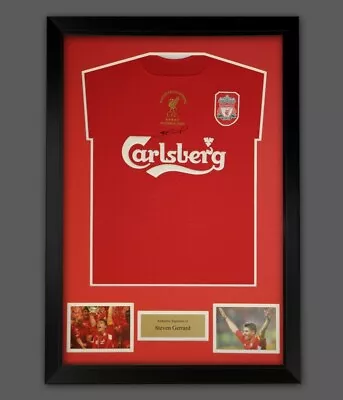 £119.99 • Buy Steven Gerrard Hand  Liverpool Fc Signed Football Shirt In A Framed Presentation