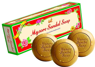 Mysore Sandal Soap 450g = 150x3 (Pack Of 3) Only Soap With Pure Sandalwood Oil • $21.99