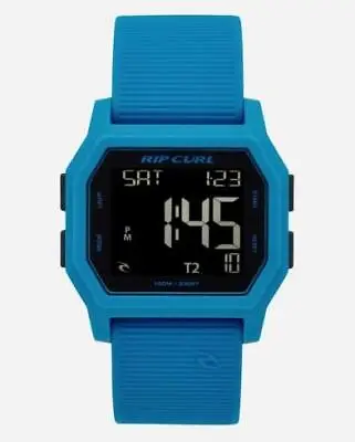 Rip Curl ATOM DIGITAL SILICONE Waterproof SURF WATCH New - A2701 Blue • $125.99