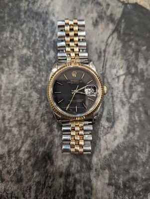 $2650 • Buy Vintage Rolex Datejust 18k Gold 36mm - 16233