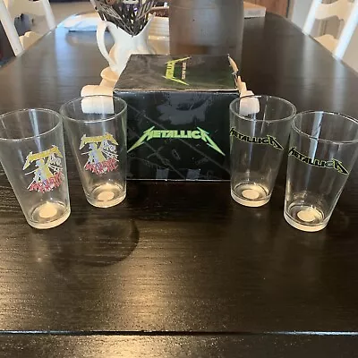 Metallica Official Glass Set Of 4 Unused • $120