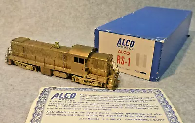 HO Scale Brass Alco RS-1 Locomotive By ALCO Models...Orig Patina With Box • $44