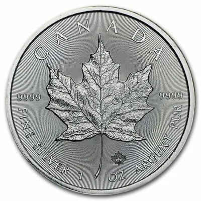 2016 Royal Canadian Mint (RCM) Maple 1oz 99.9% Silver Coin • $54