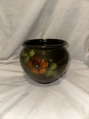 Weller Pottery LOUWELSA Jardiniere 1890s Orange Flower Pot Wow!!! • $49.99