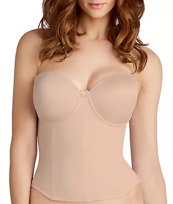 £33.83 • Buy U Choose Va Bien 1508 Low Back Strapless Bustier Longline Bridal UW  Bra NWT