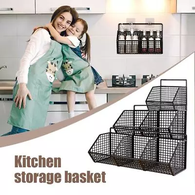 Fruit Vegetable Basket Organizer Bins For Kitchen Pantry New J0R6 • $10.15