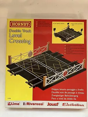 Hornby R636 Double Level Crossing Straight Pieces 336mm Oo 00 Gauge • £20