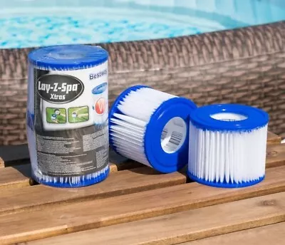 2x Lay Z Spa Lazy Hot Tub Spa Filter Size VI Vegas Paris Miami Springs • £8.69