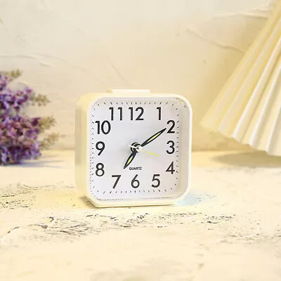 Quartz Alarm Clock With Night Light No Tick Snooze Silent Small Bedside Clock AU • $18.99