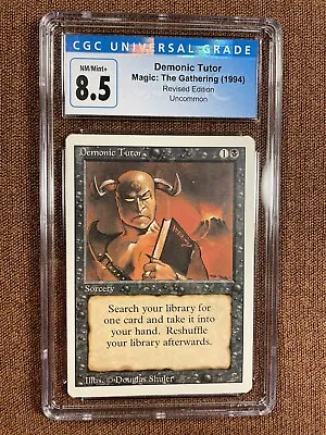 $89.99 • Buy Demonic Tutor, Revised, Graded (CGC 8.5), MTG, Vintage, Legacy, Commander