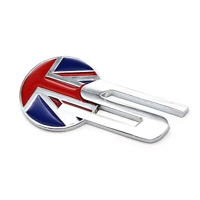 Car Badge Decal Sport S Chrome Union Jack UK Flag Sticker UK Seller • £4.45