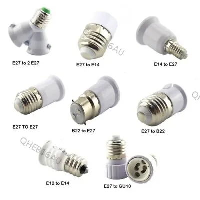 E27 E14 GU10 B22 Holder Converter Base Socket Adapter LED Lamp Light Bulbs 23H • $4.63