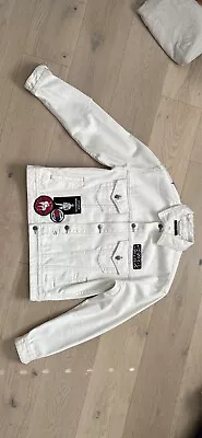 Ksubi Oh G Denim Patchwork Jacket White Size S • $330