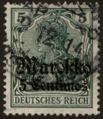 Germany 1914 WWI Cancel Morocco Marokko USED 102520 • $13.20