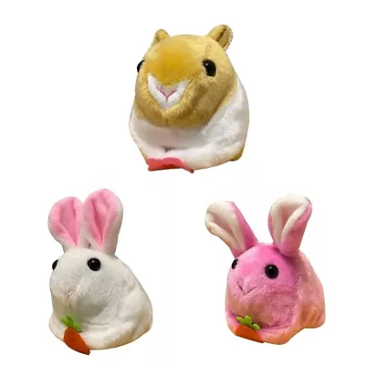 Rotating Rabbit Toy Stuffed Hamster Plush Toy Dancing Rabbit Toy Tail Wagging • £6