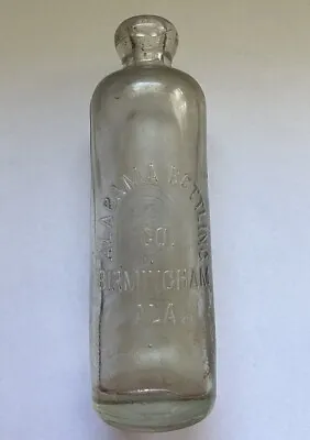 Alabama Bottling Company Birmingham AL Antique Glass Bottle W/ Eagle Back 1800s • $49.95