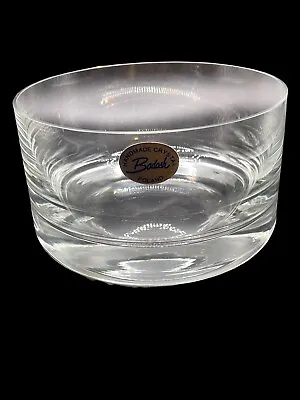 Badash Polish Manhattan Mouth Blown Glass 5.5 X3  Crystal Bowl Made In Poland • $50