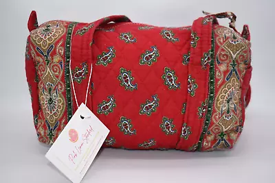 Vintage Vera Bradley Shoulder Bag In  Red -1991  Pattern • $27.84