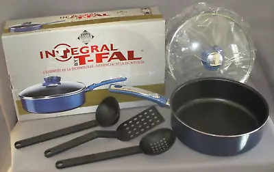 Integral T-Fal Chicken Fryer 4.24 Qt Frying Fry Pan Skillet Lid 3 Utensils NIB • $33.99