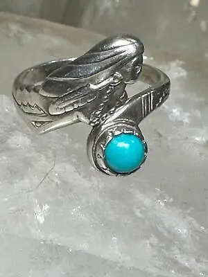 Mermaid Ring Turquoise Size 6.75 Sterling Silver Women • $69