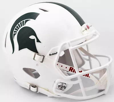 MICHIGAN STATE SPARTANS MSU NCAA Riddell SPEED Full Size Replica Football Helmet • $125.95