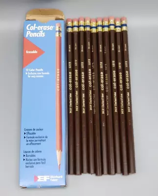 Col-erase  Brown 20003 1272 Erasable Color Pencils 10-ct Eberhard Faber • $11