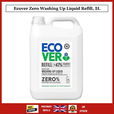 Ecover Zero Washing Up Liquid Refill 5L • £14.60