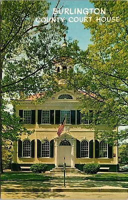 Old Burlington County Court House Mount Holly NJ Postcard Chrome Historic • $5.45