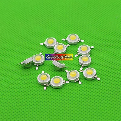 10 50 100 1000pcs 1W 3W High Power Warm White 3000k -3500K LED Beads Lamp Chip • $1.89